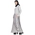 Pleated travel maxi dress- Silver-Grey